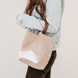 LUCKY BRAND SUEDE BUCKET PURSE